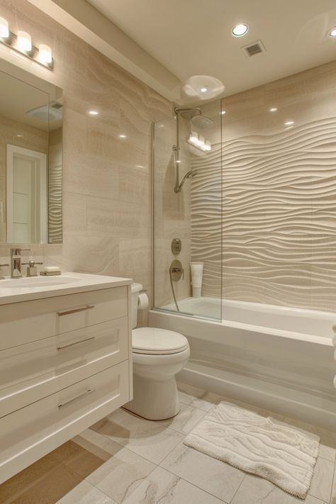 Top 17 Space-Savvy Ideas for Maximizing Small Bathrooms - DreamyHomeStyle Ensuite Bathroom Ideas Uk, Small Bedroom Bathroom Ideas, Bathroom With Small Tub, Studio Apartment Bathroom Ideas, House Inspiration Bathroom, Bathroom With 2 Toilets, Cute Modern Bathroom, Bathroom Design With Tub, Small Tiled Bathroom