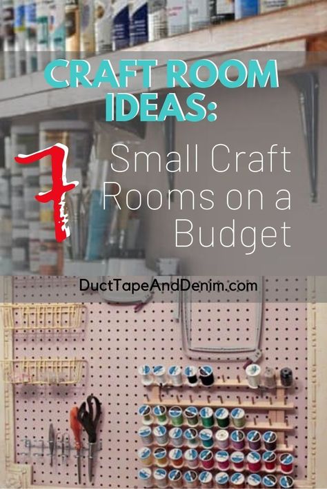 She Shed Craft Room Ideas, Craft Area Organization, Craft Room Ideas On A Budget, She Shed Craft Room, Small Sewing Rooms, Craft Room Ideas, Craft Room Organization Diy, Small Craft Rooms, Craft Shed