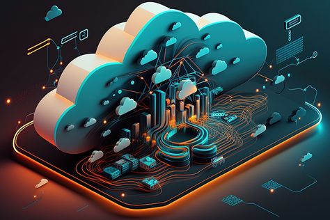 Multi-Cloud Networking Market Network Design Graphic, Cloud Computing Background, Cloud Computing Poster, Cloud Computing Illustration, Cloud Doodle, Internet Design, Facebook Poster, What Is Cloud Computing, Technology Design Graphic