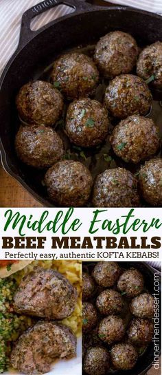 Middle Eastern Meatballs (Kofta Kebabs) made in 15 minutes with authentic middle eastern spices, just like the ground beef kebab you love at restaurants. Middle Eastern Meatballs, Beef Kebab, Beef Kofta, Postpartum Meals, Kofta Recipe, Middle East Food, Middle East Recipes, Doner Kebab, Middle Eastern Dishes