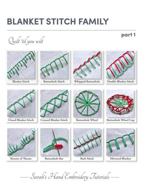 Presenting the Blanket Stitch Family - part 1. Simple open loops can make so much! Here is part 1 of this beautiful family. Blanket Stitch began as a way to secure the edges of unsewn blankets. The stitch is simple to do and gives a decorated look. With time, this stitch was experimented with in hand embroidery, and it gave rise to different variations and styles of this stitch. Make them on edges, borders, outlines and even fillings! What more could you ask for!? Blanket Stitch Embroidery Design Ideas, How To Blanket Stitch Edge, How To Secure Embroidery, Edge Stitching Embroidery, Blanket Stitches Embroidery, Blanket Embroidery Stitch, Edge Stitches Embroidery, Blanket Edge Stitch, Hand Embroidery Blanket Stitch Designs