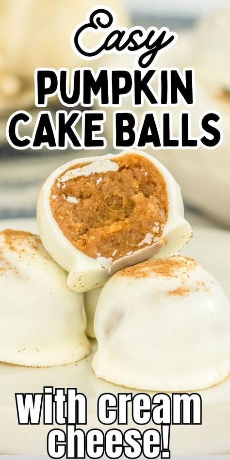 Pumpkin Roll Cake Pops, Pumpkin Balls Cream Cheese, Thanksgiving Cake Balls, Pumpkin Balls No Bake, No Bake Pumpkin Cheesecake Balls, Easy Cherry Dump Cake, Pumpkin Spice Cake Balls, Pumpkin Cake Balls, Lemon Dump Cake