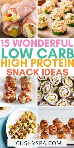 Low Carb High Protein Snacks, High Protein Snack Ideas, Protein Snack Ideas, High Protein Low Carb Snacks, High Protein Snack, Low Carb High Protein, Protein Dinner, Breakfast Low Carb, Low Carb Meal