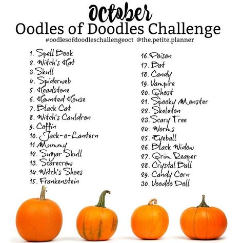 Oodles Of Doodles Challenge, Doodle Challenge, Oodles Of Doodles, 30 Day Art Challenge, Art Journal Challenge, Masquerade Halloween, 30 Day Drawing Challenge, Fall Drawings, October Art