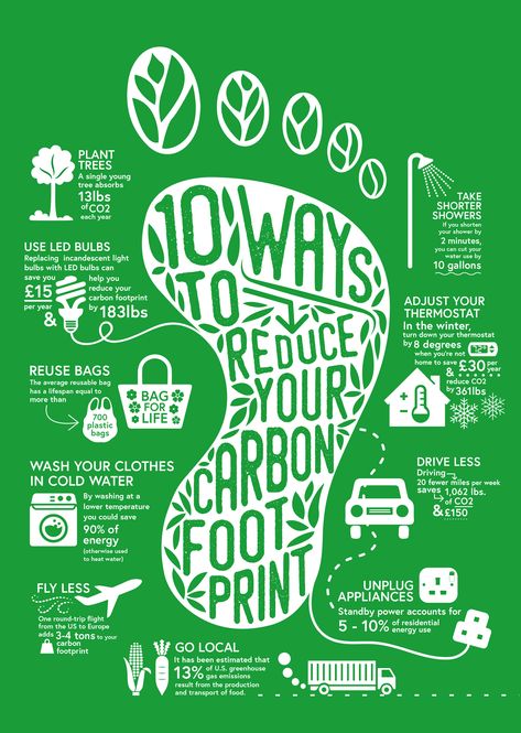 After teaching students about climate change, the first question students ask is, "what can I do to be part of the solution?" Explore the linked infographic with your students and challenge them to reduce their carbon footprint! Perhaps you could even set a goal as a class as to how you will work together to reduce the class' carbon footprint! #carbonneutral #bethesolution #decreasingmycarbonfootprint Carbon Footprint Poster, Eco Friendly Poster, Environmental Infographics, Sustainability Poster, Sustainability Infographic, Footprint Poster, Reducing Carbon Footprint, Environmentally Friendly Living, Reduce Your Carbon Footprint