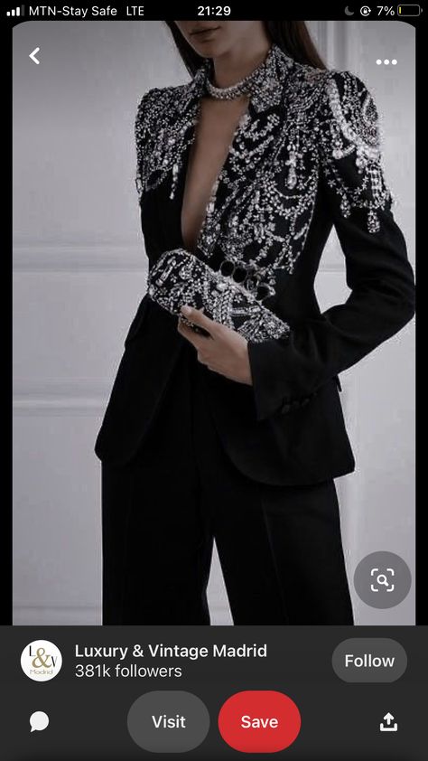 Bedazzled Suits For Women, Bedazzled Suit, Prom Suits For Women, Suits For Women Indian, Girly Style Outfits, Cocktail Jacket, Girly Style, Prom Suits, Grad Dresses