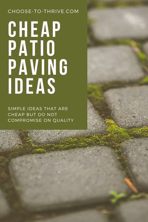 Cheap Patio Paver Ideas, Concert Paver Patio, Patio Rocks And Pavers, Backyard Pathway Ideas Cheap, Yard Pavers Ideas Diy, Cheap Concrete Patio Ideas, Paving Stone Patio Ideas, Affordable Paver Patio Ideas, Paving Ideas Outdoor Garden