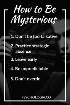 How To Become A Mysterious Person, How To Be A Mysterious Person, How To Be, Being Mysterious, Mysterious Personality, How To Be Mysterious, Personality Ideas, Dark Personality, Mysterious Person