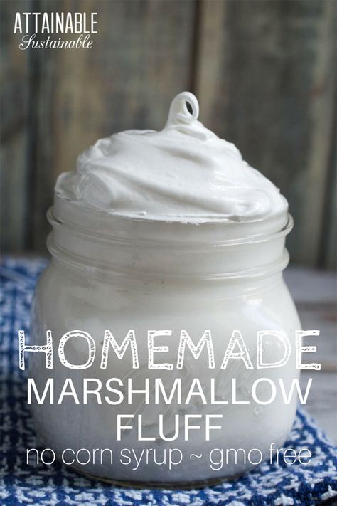 Marshmallow Frosting With Marshmallows, Healthy Marshmallow Fluff, Keto Marshmallow Fluff, Homemade Marshmallow Fluff With Marshmallows, How To Make Marshmallow Cream, Marshmallow Fluff From Marshmallows, How To Make Marshmallow Fluff, Things To Make With Marshmallows, Easy Marshmallow Fluff