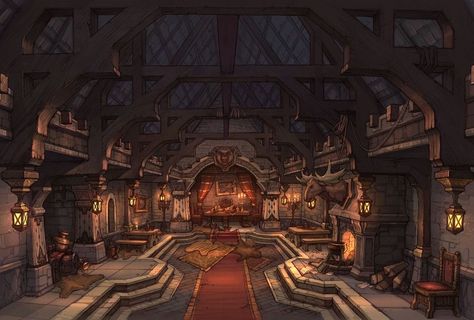 Dwarven City, Captain Blood, Underground Cities, Great Hall, Long Time No See, Level Design, No See, Fantasy Castle, Fantasy City