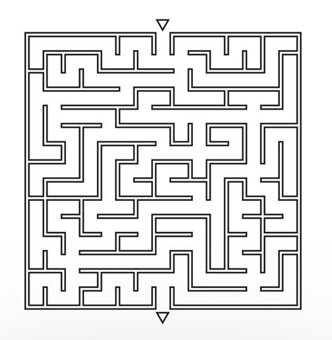 Maze Design Ideas, Labirin Game, Maze Outline, Simple Maze, Maze Drawing, Maze Games For Kids, Dot To Dot Puzzles, March Bullet Journal, Maze Worksheet