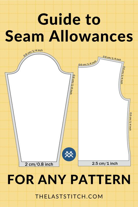 Seam Allowance Guide, Sewing Area, Sewing Tricks, Garment Sewing, Sewing Alterations, Seam Allowance, Diy Sewing Projects, Knitting Tutorial, Sewing Tips