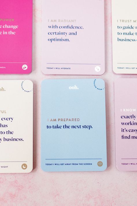 Channel your inner CEO with this sophisticated affirmation deck. Featuring bold, uplifting statements, these cards will help you manifest success, productivity, and Confidence. Use them to stay focused and motivated. #AffirmationCards #Empowerment #Manifestation Affirmation Design, Travel Branding, Reflection Poster, Affirmation Deck, Neural Pathways, Manifest Success, Positive Statements, Stationery Business, Hope Art