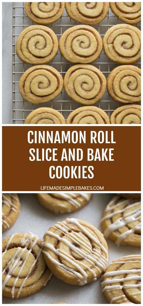 These slice and bake cinnamon roll cookies look and taste just like cinnamon rolls! They make a great addition to holiday cookie platters. #cinnamonrollsliceandbakecookies #cinnamonrollcookies #sliceandbakecookies #holidaycookies Roll And Slice Cookies, Rolled Christmas Cookies, Slice And Bake Christmas Cookies, Slice And Bake Cookies Recipes, Sliced Cookies, Cinnamon Rolls Cookies, Slice Cookies, Slice And Bake Cookies, Chocolate Modeling