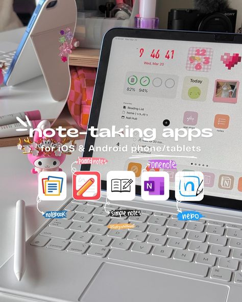 Note-Taking Apps 📝 ~ for iOS & Android phone/tablets ✨ 5 free note taking apps: 📒 Notebook 📑 Board Notes 📝 Simple Notes - Notepad Manager 📘OneNote ✏️ Nebo Hope this post is useful 🫶🏻 Don’t forget to save for later and share it with someone who needs to get organized 🫡 💭Feel free to comment of any other free note-taking app that we should all know! All these are free to use, but some have paid premium features Tags 🏷️ #notetaking #apps #studytips #ipad #studentlife #ipadnotes note takin... Apps To Take Notes On Phone, Note Taking On Tablet, Notes Apps Android, Samsung Note Taking App, App For Notes Ipad, Free Apps For Android Tablet, Notes Apps For Ipad, Best Apps For Studying Android, Study Apps For Android