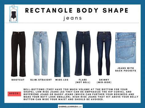 Rectangle Body Wardrobe, Rectangle Style Guide, Dressing For Body Type Rectangle, Best Jeans For Square Shape, Fashion Style For Rectangle Body Shape, Dressing Different Body Types, How To Style Door Body Type, Outfit Idea For Rectangle Shape, Rectangle Body Capsule Wardrobe