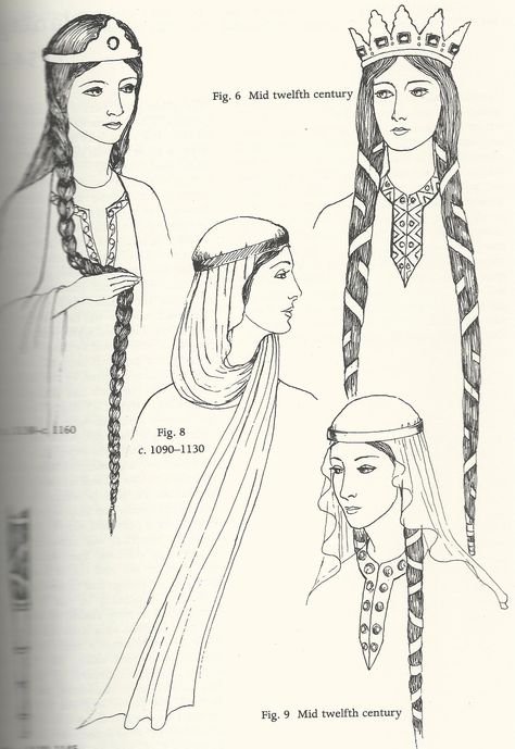 13th century norman woman | 1154 1200 the style of headcovering worn by eleanor of Simple Veil, Medieval Hairstyles, Medieval Costume, Century Clothing, Medieval Clothing, Medieval Dress, 11th Century, Anglo Saxon, Medieval Fashion