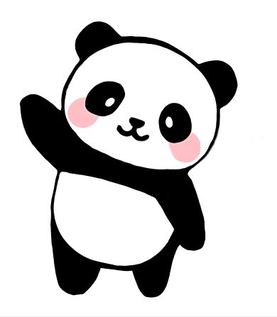 Cute little panda waving hello.🙃 Drawing Disney Characters, Fan Art Cartoon, Panda Drawing Easy, Easy Steps To Draw, Panda Sketch, Retro Animation, Cute Panda Drawing, Steps To Draw, Panda Painting