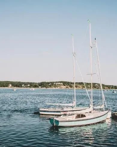 Sailboats, Cape Cod, Cape, Water, Blue, Art