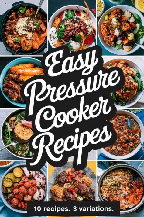 Who says you need to spend hours slaving over a hot stove to create mouthwatering meals? With these 10 easy pressure cooker recipes, you'll be whipping up Chili Recipe Pressure Cooker Easy, Power Cooker Plus Recipes, Ip Recipes Instant Pot, Nuwave Duet Pressure Cooker Recipes, Pressure Cooker Dump Meals, Presto Pressure Cooker Recipes, Stovetop Pressure Cooker Recipes, Electric Cooker Recipes, Stove Top Pressure Cooker Recipes