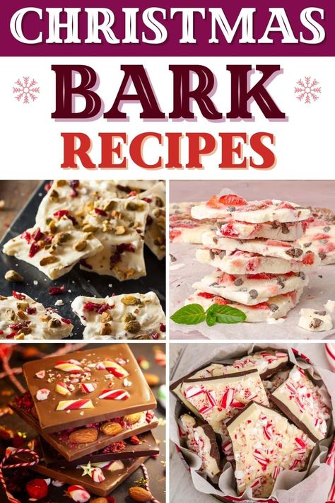 Chocolate Bark Recipes, Candy Bark Recipes, Almond Bark Recipes, Bark Candy, Christmas Bark Recipes, Covered Chocolate, Holiday Candy Recipes, Bark Recipes, Christmas Candy Homemade