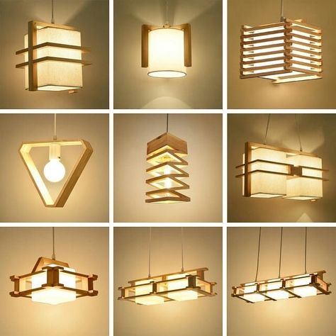 Types Of Lights, Light Wood Texture, Wood Lamp Design, Wood Pendant Lamps, Diy Lampe, Wood Staircase, Wood Texture Background, Interior Design Rustic, Wooden Light