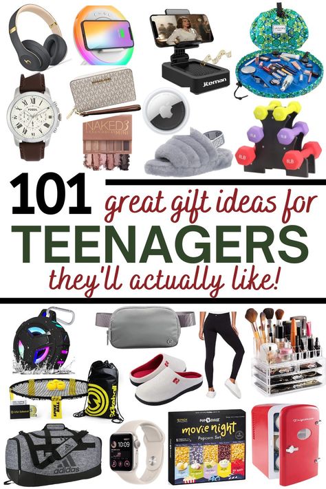 101 Fun Gift Ideas for Teens They'll Actually Like - Raising Teens Today 15 Birthday Gifts, 15 Gift Ideas, Gifts For Teenagers, Gifts For Teenage Girls, Teen Presents, 15 Birthday, Teen Christmas Gifts, Cool Gifts For Teens, Teenager Gifts