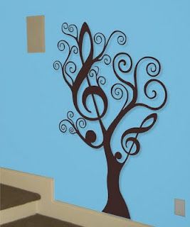 music room Music Tree, Art Musical, Tree Mural, Music Room Decor, School Murals, Music Decor, Musical Notes, Elementary Music, Music Classroom