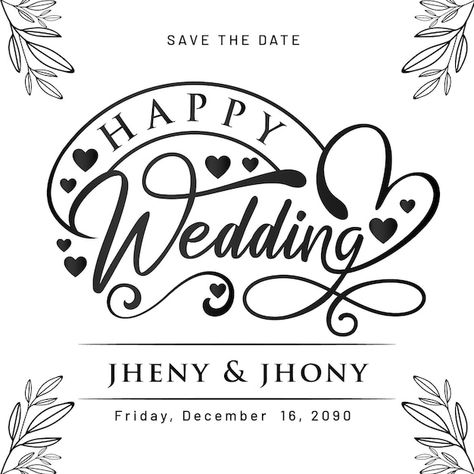 Greeting of happy wedding lettering desi... | Premium Vector #Freepik #vector #wedding-typography #wedding-lettering #wedding-text #wedding-collection Wedding Lettering, Certificate Layout, Wedding Typography, Calendar Design Template, Wedding Logo Design, Wedding Letters, Wedding Silhouette, Wedding Greeting Cards, Wedding Topper