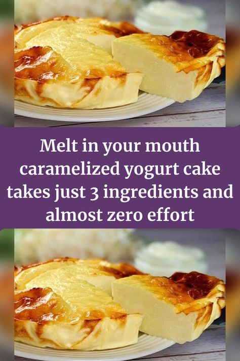 Three Ingredient Yogurt Cake, 3 Ingredient Yogurt Cake, Greek Yogurt Recipes Dessert, Yogurt Dessert Recipes, Yogurt Cake Recipe, Yogurt Dessert, Yoghurt Cake, Greek Yogurt Recipes, Yogurt Cake