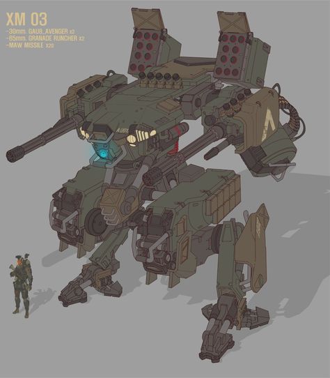 Mecha Tanks, Robots Tanks, Robot Design Sketch, Concept Vehicles Sci Fi, Sci-fi Armor, Future Soldier, Future World, Cool Robots, Arte Robot