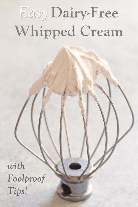 Cheese Sauces, Dairy Free Whipped Cream, Coconut Whip, Whipped Cream Recipe, Vegan Whipped Cream, Recipes With Whipping Cream, Vegan Coconut, Coconut Milk Powder, Allergy Friendly Recipes