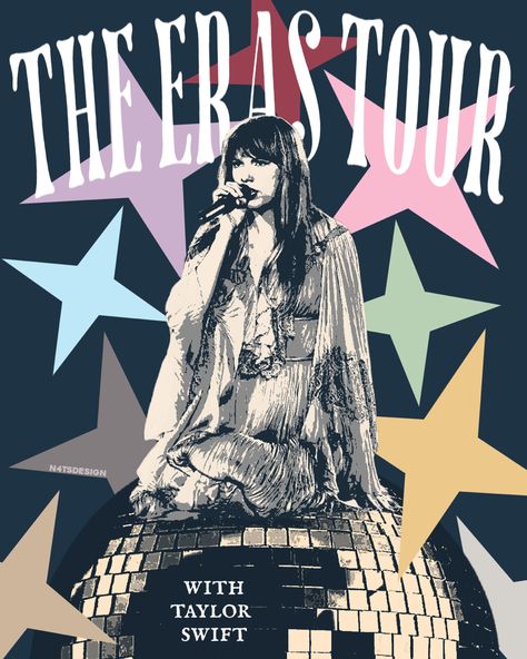 The Eras Tour Poster, Eras Tour Poster, Tour Poster, Music Poster Design, Taylor Swift Posters, Poster Room, Picture Collage Wall, Tour Posters, Taylor Swift Wallpaper