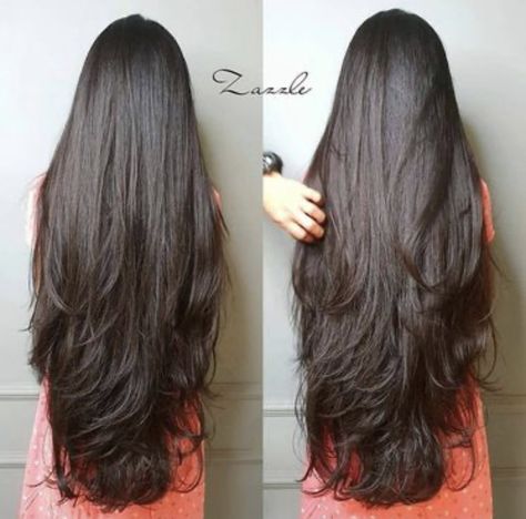 Haircuts For Long Hair Straight, Haircuts For Long Hair With Layers, Long Shiny Hair, Long Hair Images, Long Indian Hair, Big Bun, Long Silky Hair, Beautiful Brunette, Long Hair Pictures