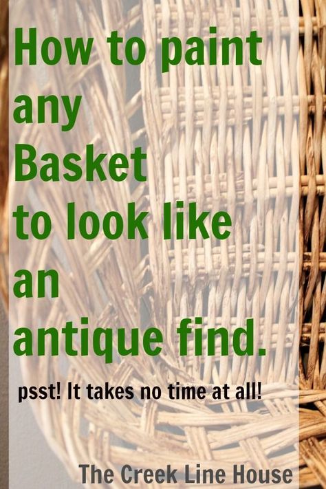 Primitive Crafts, Wicker Basket, Redo Furniture, Body Hair, Painting Tips, Baskets On Wall, Primitive Decorating, Diy Projects To Try, How To Paint