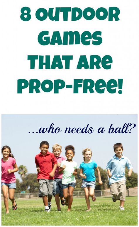 8 Outdoor Games That Are Prop-Free! Who Needs A Ball??? I may be "grown" but will probably love this on one of those boring days that I'm broke Ball Activities, Recess Games, Camping Bedarf, Games Outdoor, Props Free, Outside Games, Playground Games, Pe Games, Gym Games