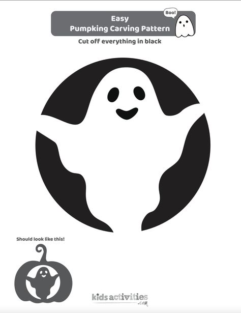 How To Carve A Ghost Pumpkin, Simple Ghost Pumpkin Carving, Cute But Easy Pumpkin Carving, Ghost Pumpkin Carving Stencils, Free Halloween Pumpkin Stencils, Pumpkin Carving Outlines Stencil, Easy Pumpkin Carving Ideas Ghost, Free Hand Pumpkin Carving, Ghost Pumpkin Template