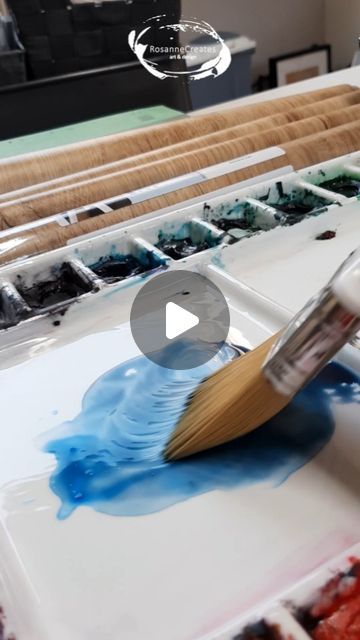 Watercolor Tutorial Beginner, Van Gogh Watercolor, Watercolor Night Sky, Watercolor Galaxy, Watercolor Video, Old Wall, Watercolor Paintings Tutorials, Painting Videos, Watercolour Tutorials