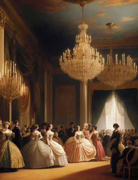 Royal Academy Aesthetic, Royal Ballroom Aesthetic, Castle Ballroom Aesthetic, Ballroom Culture Aesthetic, Victorian Aesthetic Ballroom, Victorian Ballroom Dancing Aesthetic, Ball Room Aesthetic, Regency Dancing, Regency Wedding Dress