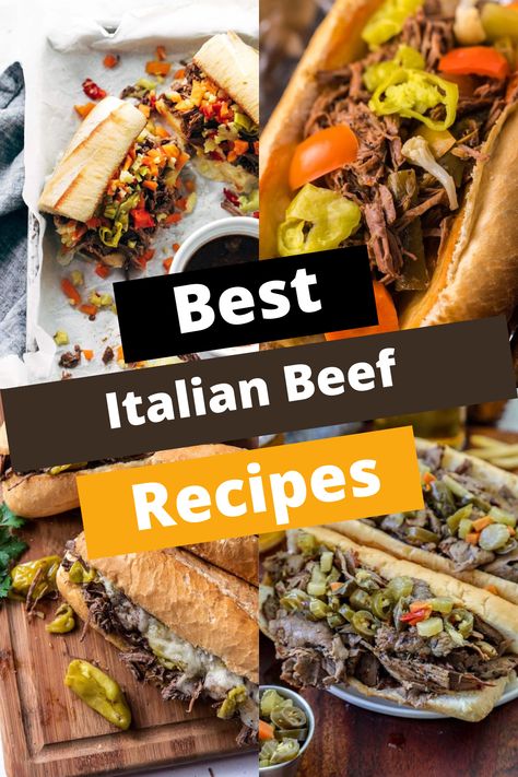 TOP 10 ITALIAN BEEF RECIPES FOR FLAVOR Portillos Italian Beef Recipe Copycat, Leftover Italian Beef Recipes, Italian Beef Seasoning, Italian Drip Beef, Slow Cooker Italian Beef Sandwiches, Italian Beef Recipe, Chicago Italian Beef, Italian Beef Crockpot, Veal Saltimbocca