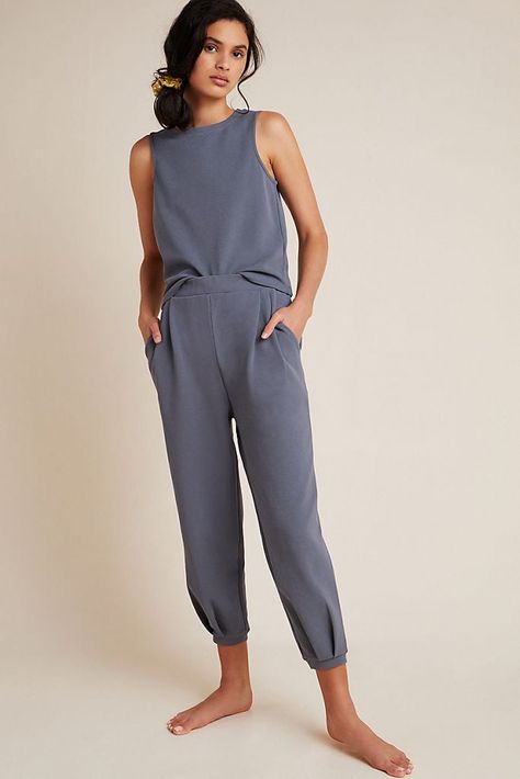 Loungewear Outfits, Comfy Pants, Night Looks, Mom Style, Lounge Pants, Outfits Casuales, Leisure Wear, Crop Tank, Anthropologie