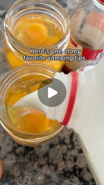 Pancake Camping Hack, Camping Food Videos, Simple Camping Food, Camping Pancakes Make Ahead, Car Camping Food Ideas, Tent Camping Food Ideas, Camping Food Hacks, Camping Hack, Camping Breakfast Ideas