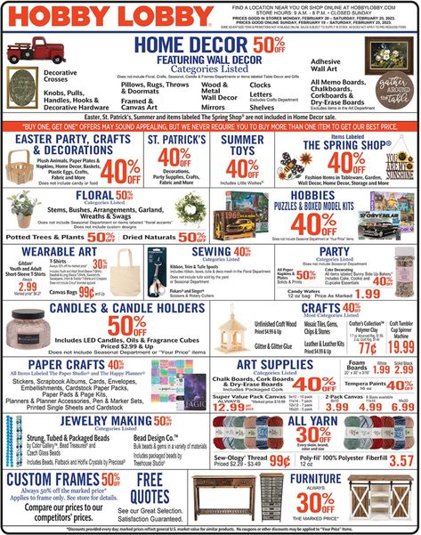 Hobby Lobby Sales Ad, Hobby Lobby Ad, Hobby Lobby Weekly Ad, Hobby Lobby Coupon, Hobby Lobby Sales, Hobby Lobby Store, Mirror Room, Sales Ads, Grand Forks