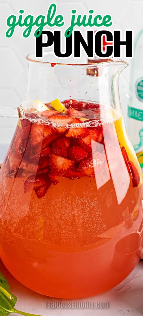 Vodka And Moscato Cocktails, Punches For Parties Alcohol, Alcholic Drink Punch, Fruit Punch Alcohol Drinks Vodka, Giggle Water Recipe, Mixed Drink For A Crowd, Pool Drinks Alcohol Pitcher, Strawberry Alcohol Drinks Easy, Pitcher Drinks Alcohol Party Punches