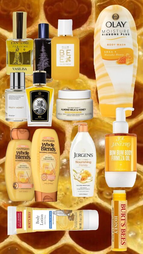 Honey Smell Aesthetic, Honey Body Care, Milk And Honey Scent, Honey Scented Perfume, How To Smell Like Honeysuckle, Milk And Honey Perfume, How To Smell Like Milk And Honey, Mango Perfume Fragrance, Honey Scented Products