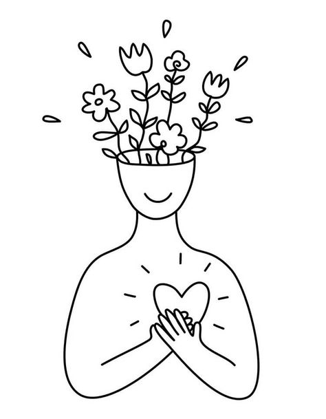 Happy Person Holding a Heart Creative Heart Drawing, Meaningful Drawing Ideas Beautiful, Heart Drawing Ideas, Easy Heart Drawings, Wall Drawing Ideas, Heart Drawings, Drawing Ideas For Beginners, Beautiful Dawn, Happy Doodles