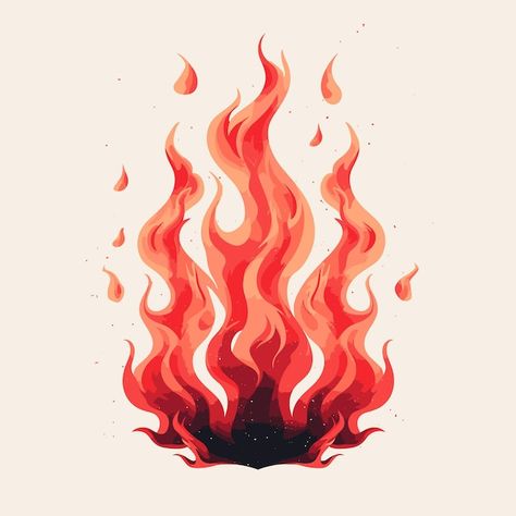 Vector flame illustrations for modern de... | Premium Vector #Freepik #vector #white-background #fire #abstract-art #digital-art Fire Wall Art, Fire Graphic Design Illustration, Fire Vector Art, Flame Design Art, Fire Graphic Design Poster, Flame Illustration Design, Fire Abstract Art, Fire Background Drawing, Fire Illustration Art