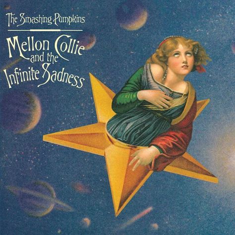 The Smashing Pumpkins – Mellon Collie and the Infinite Sadness album art - Fonts In Use D'arcy Wretzky, Mellon Collie And The Infinite, Billy Corgan, The Smashing Pumpkins, Roger Daltrey, Favorite Albums, Iconic Album Covers, Smashing Pumpkins, Great Albums