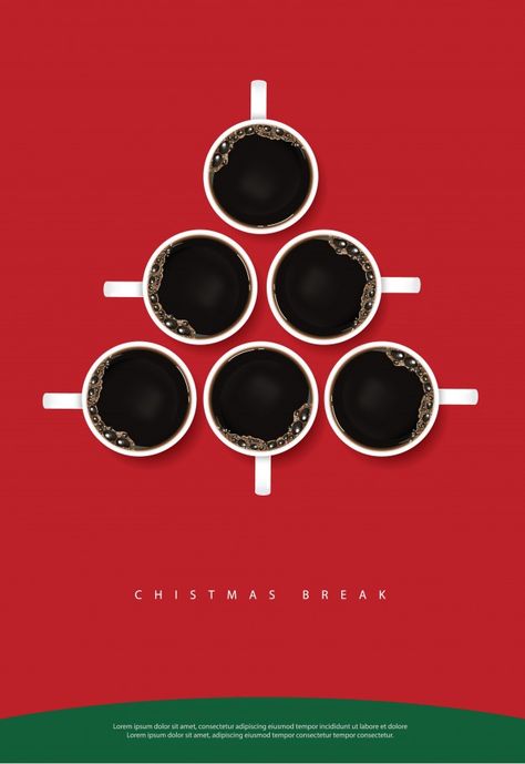 Coffee poster advertisement flayers vect... | Premium Vector #Freepik #vector #banner #brochure #flyer #poster Coffee Post Ideas, Christmas Coffee Photography, Coffee Creative, Coffee Poster Design, Poster Advertisement, Coffee Advertising, Food Posters, Christmas Advertising, Clever Advertising