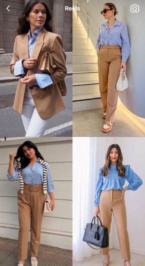 Modest Street Fashion, Colour Combinations Fashion, Color Combinations For Clothes, Chique Outfits, Beige Outfit, Business Casual Outfits For Work, New Years Eve Outfits, Over 50 Womens Fashion, Business Casual Outfits